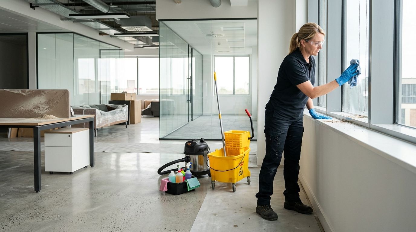 How long does a commercial builders clean take?