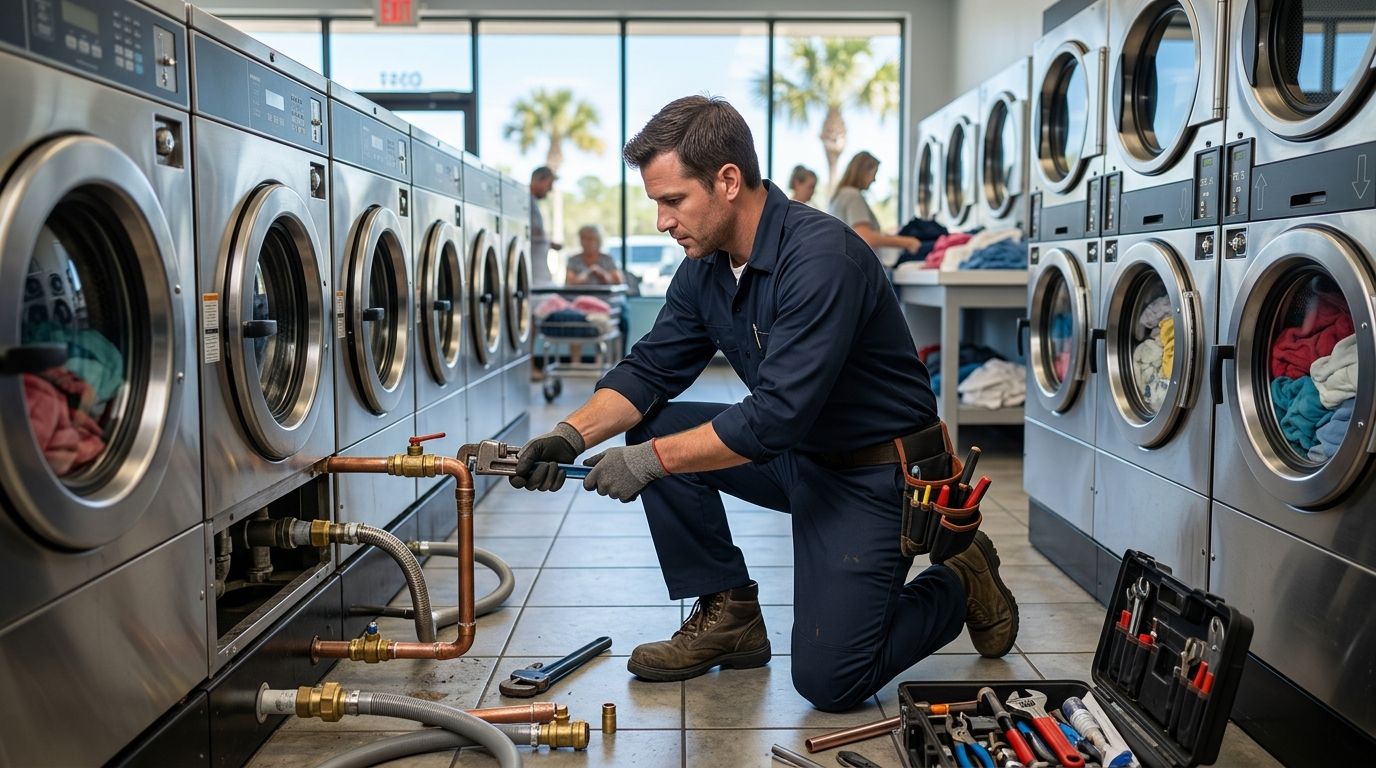 Plumbing services for Treasure Coast laundromats