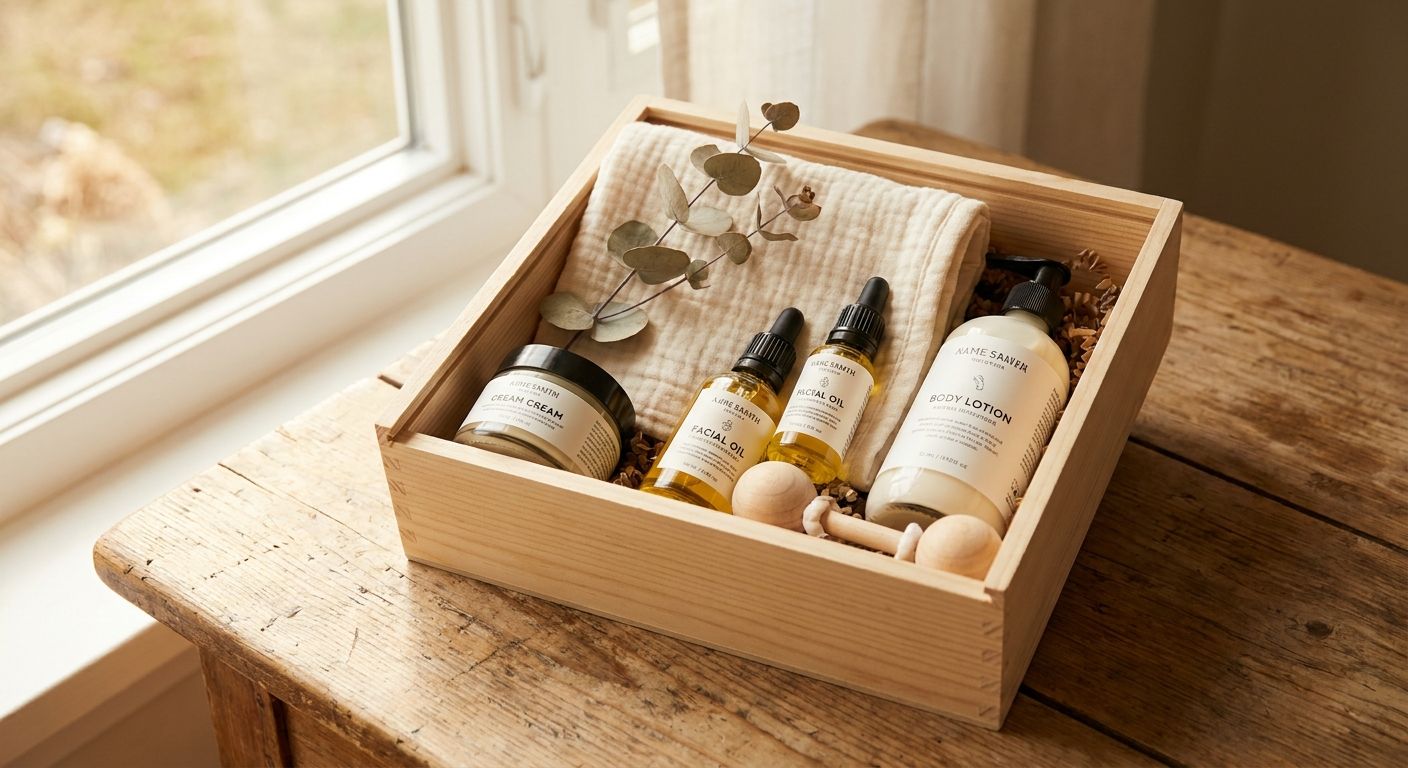 Skincare gift set for new moms