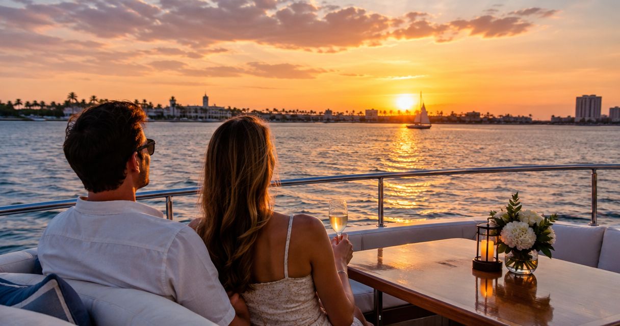 Best boats for a Palm Beach sunset dinner cruise