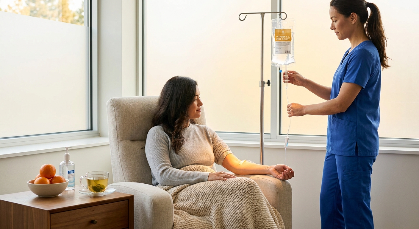 Immune boost IV drip for cold and flu season