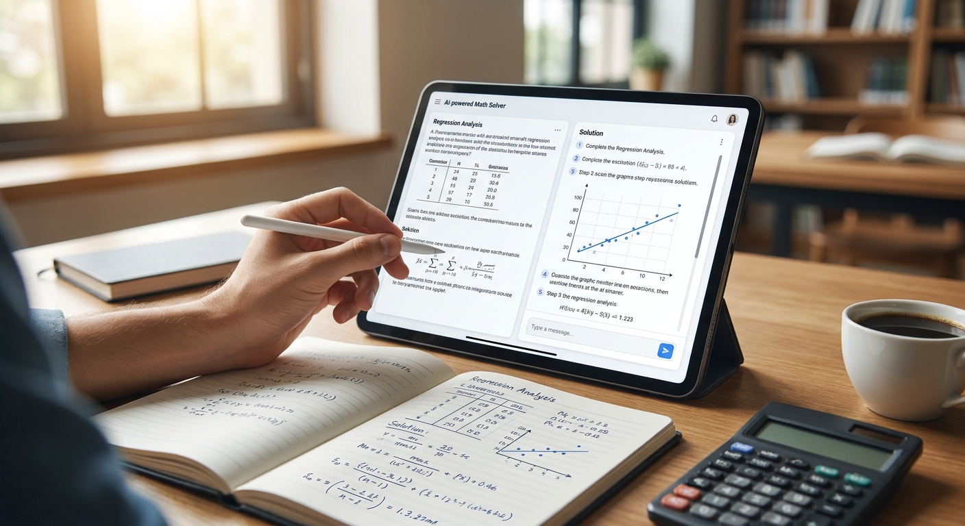 AI math solver for statistics homework