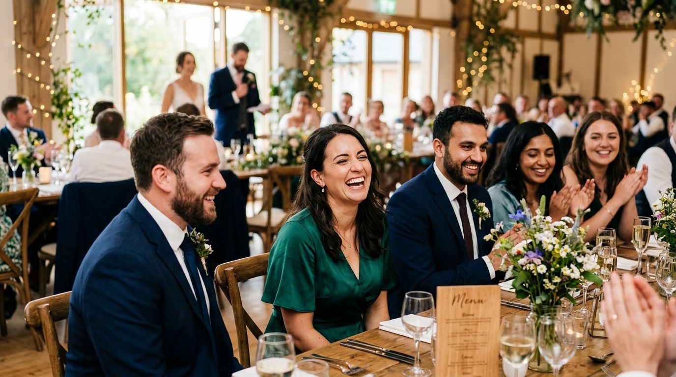 Wedding videography for guest reaction shots