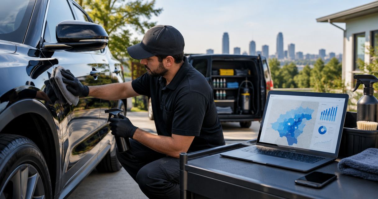 Auto detailing search demand benchmarks by North Carolina city 2026
