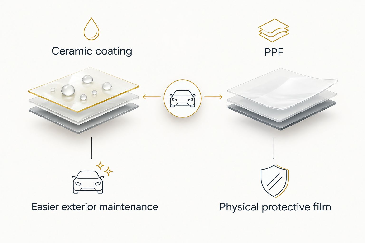 Next powered by EA Detailer Comparison of ceramic coating for exterior maintenance and PPF as a physical protective film
