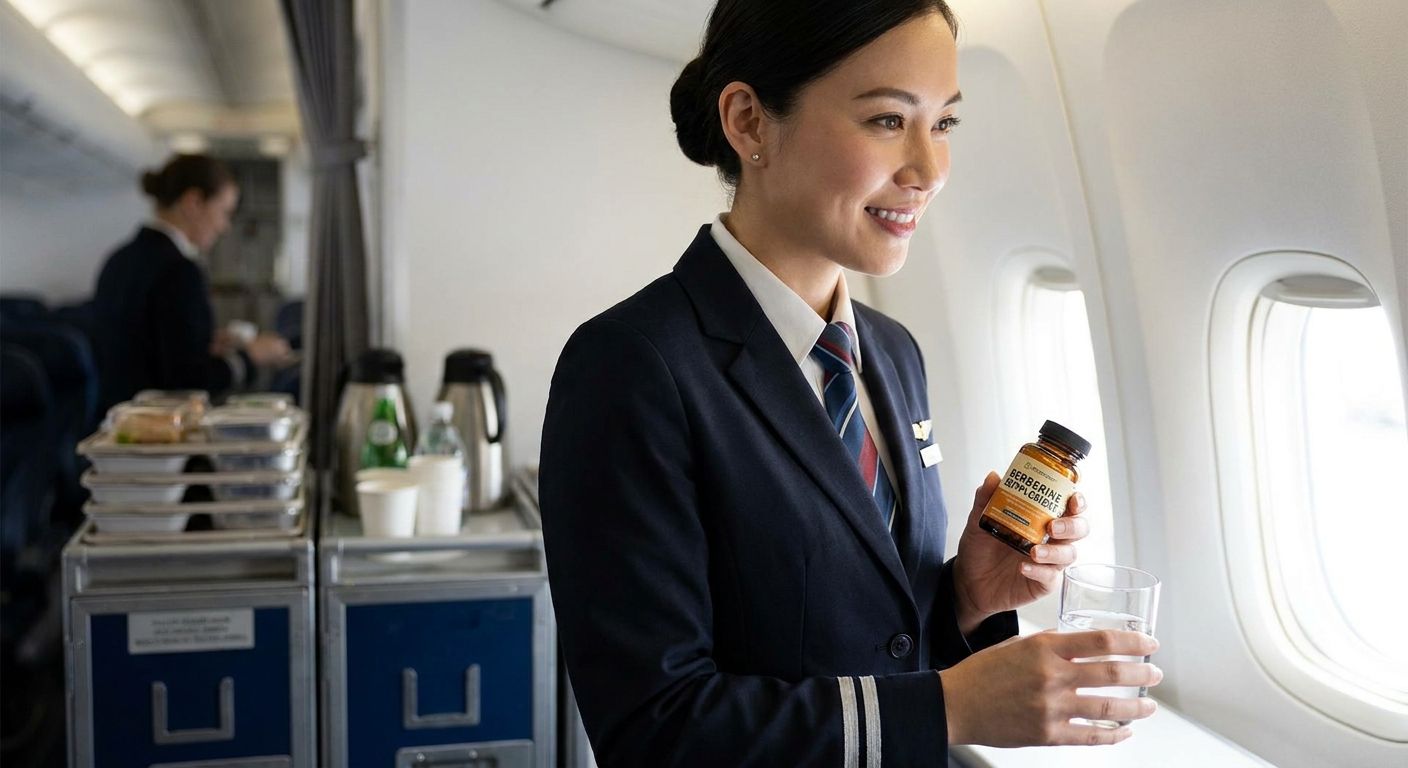 Berberine supplement for flight attendants