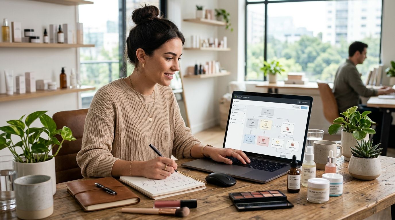 How to build Klaviyo flows for a beauty ecommerce brand