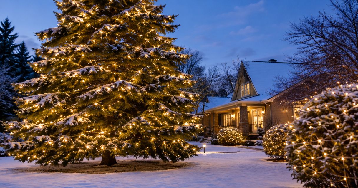 Best christmas lights for large trees and shrubs 2026