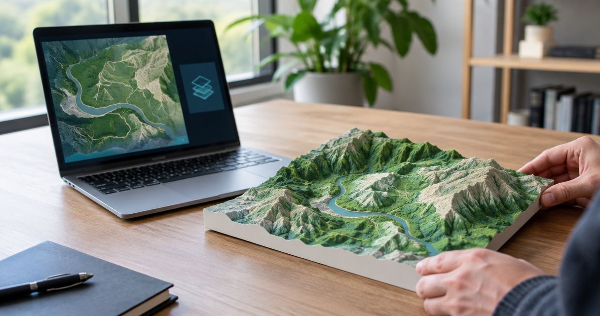 How accurate is a 3D printed map made from GPS data?