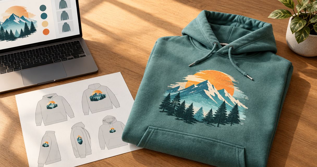 How to choose print locations for a custom hoodie
