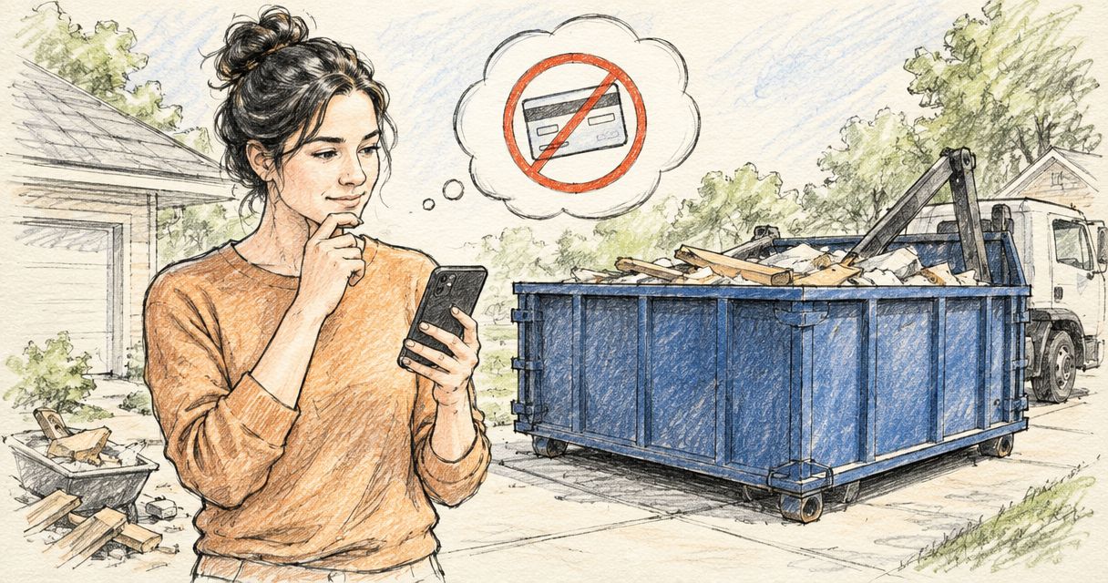 Can I rent a dumpster without a credit card?