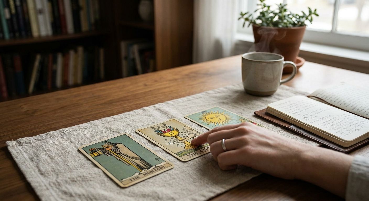 How to interpret a three card tarot spread