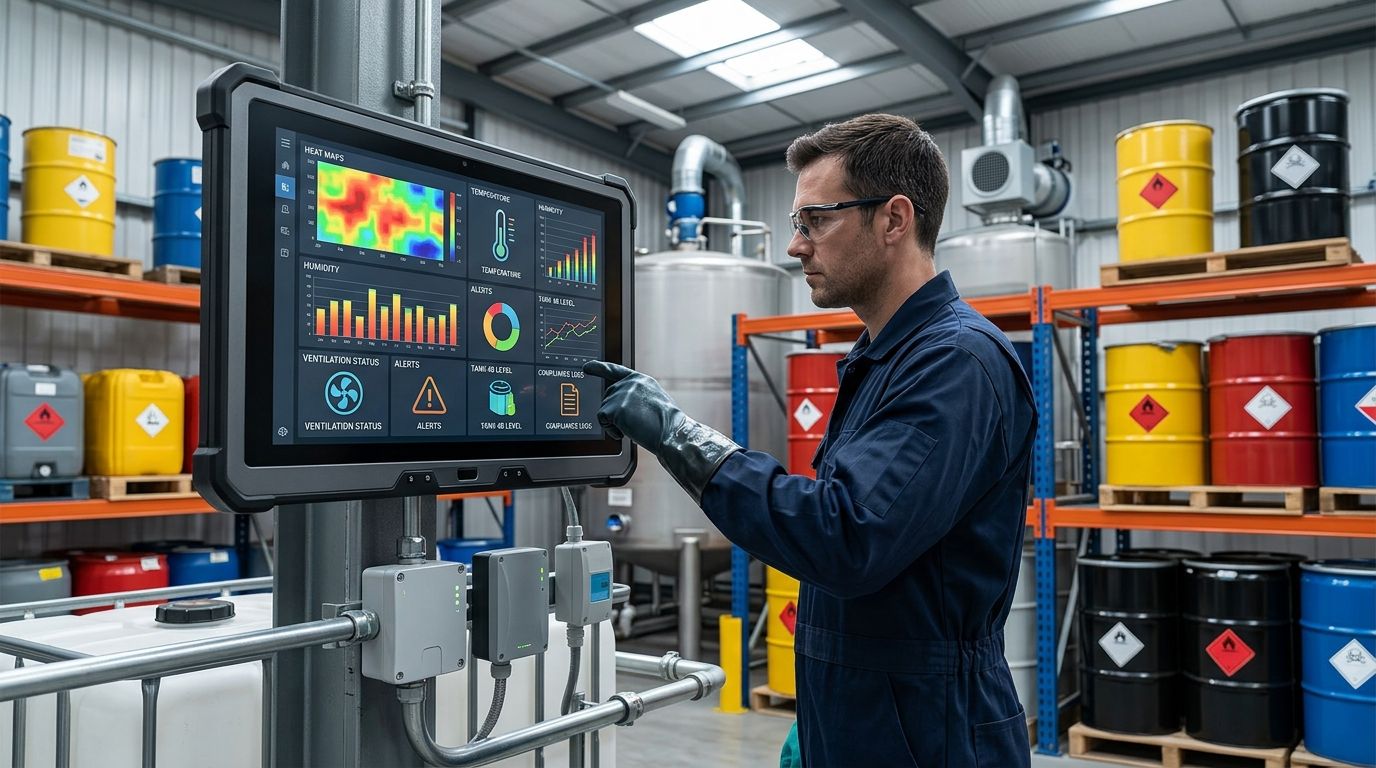 Best IoT platform for hazmat storage compliance