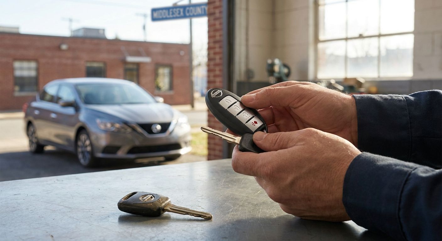 Car key replacement for Nissan vehicles in Middlesex County