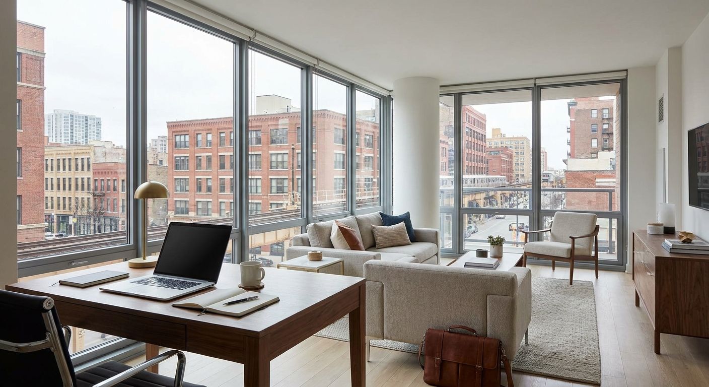Short-term apartment leases in West Loop Chicago for business travelers