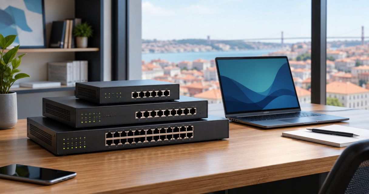 Average PoE switch prices by port count in Portugal 2026