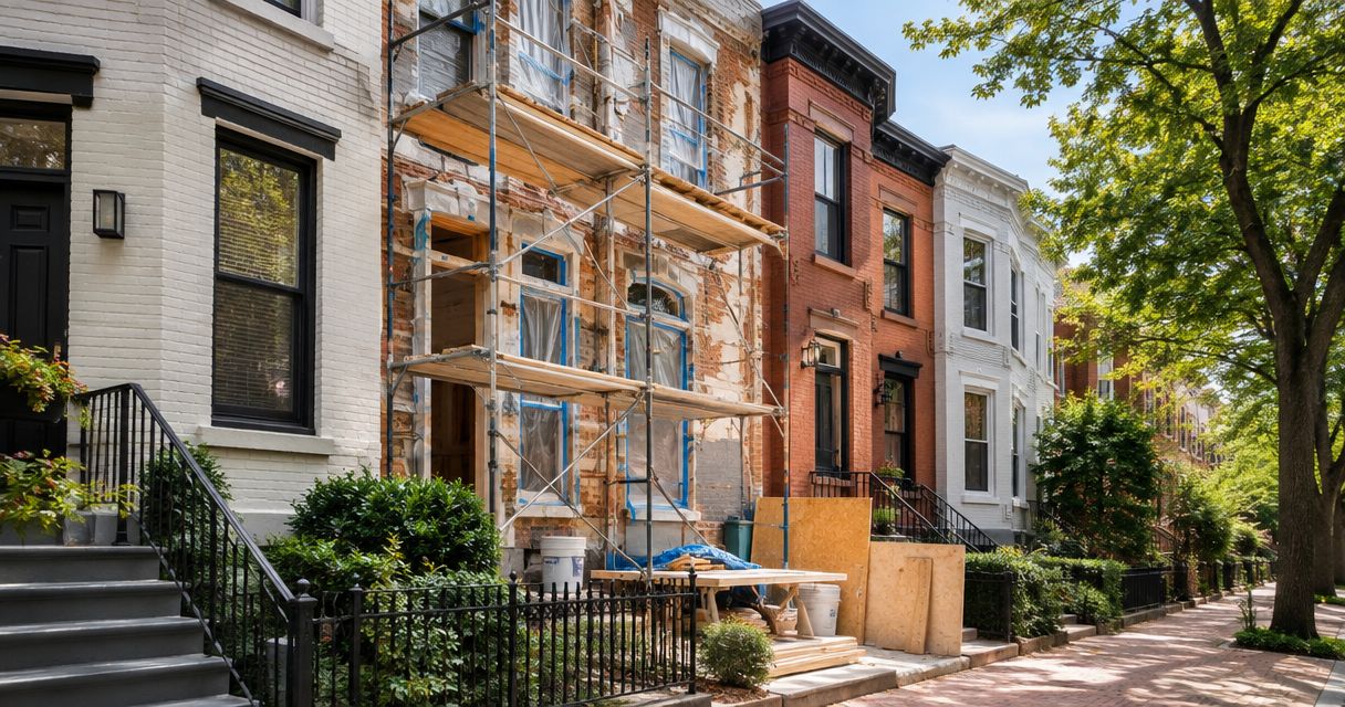How much does a rowhouse renovation cost in DC?