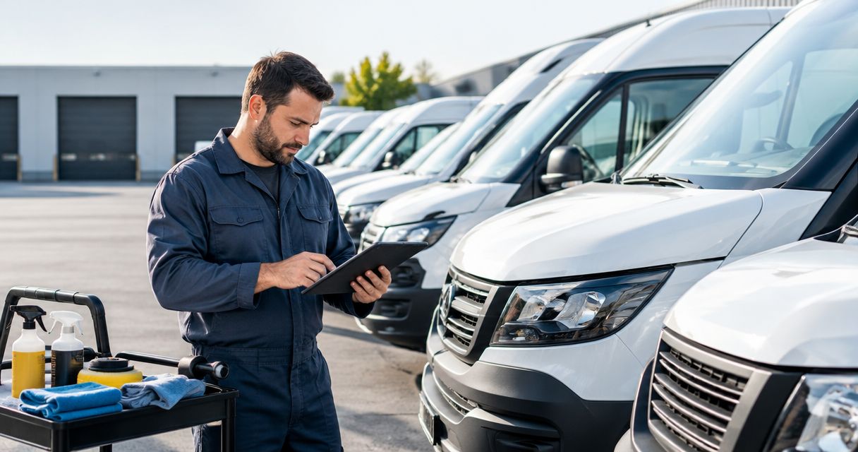 How often should fleet vehicles be detailed?