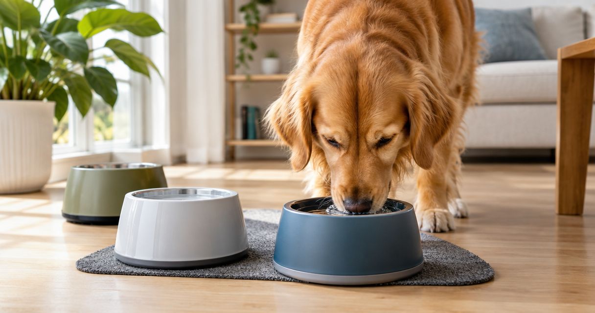 Dog water bowls ranked by spill resistance in 2026