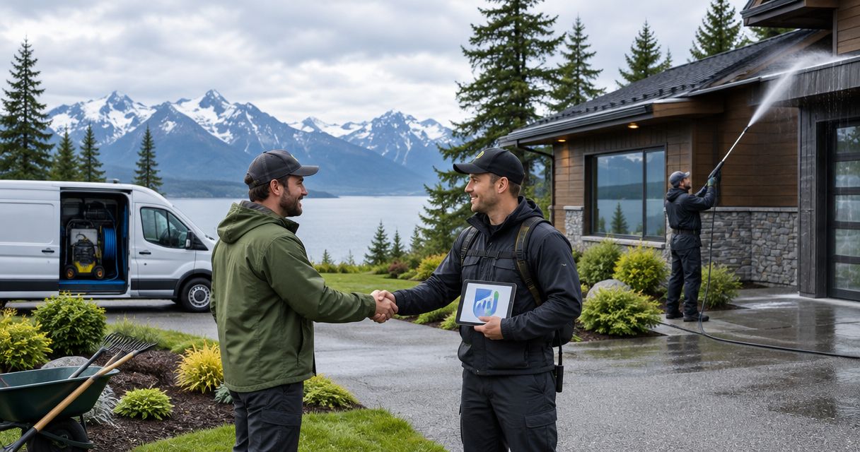Exterior cleaning partnerships for Alaska landscaping companies: complete 2026 guide