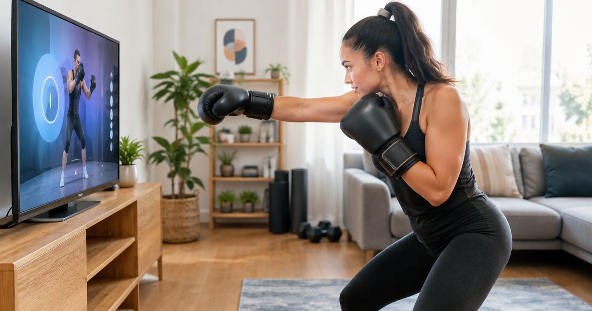 How do you stay motivated during virtual boxing lessons?
