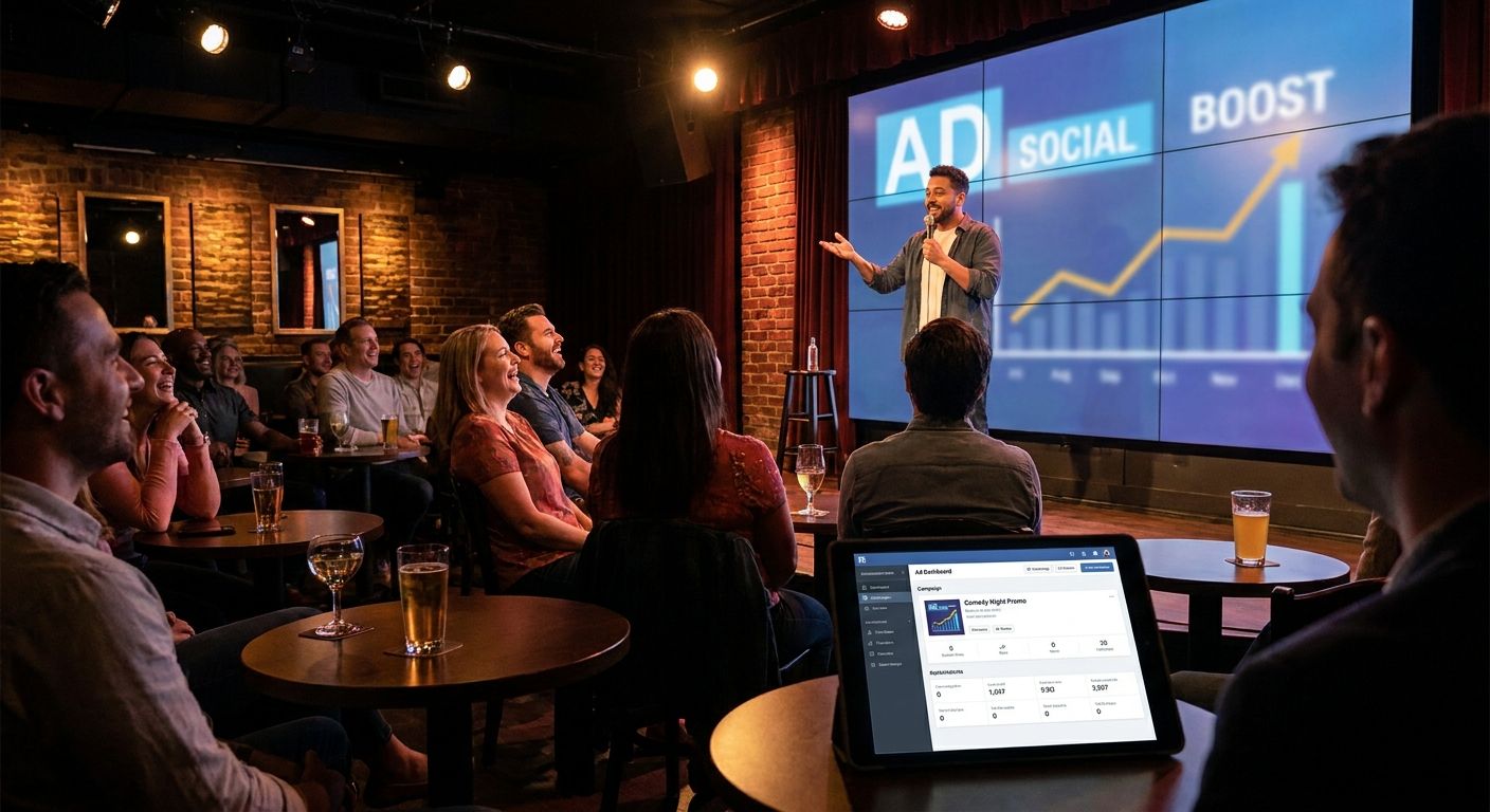 Paid media for comedy clubs