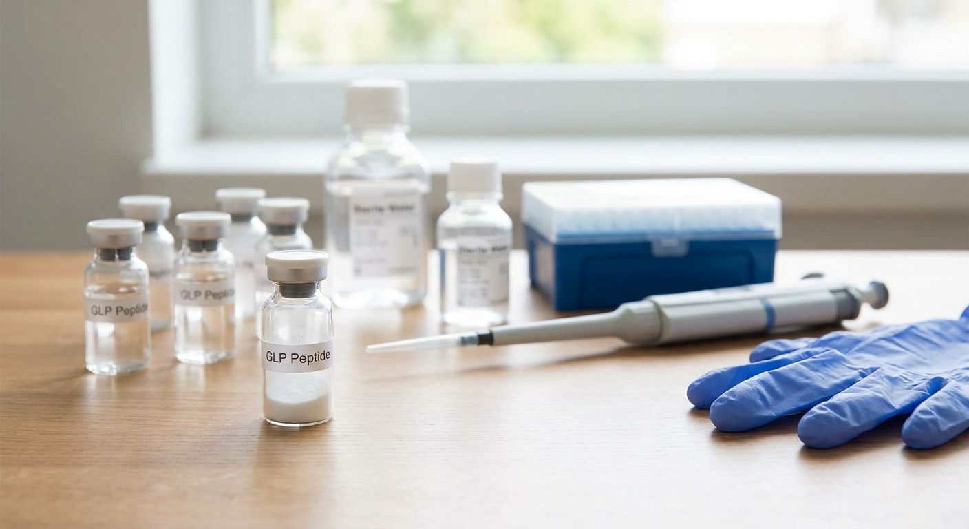 Lab supplies bundle for GLP peptide reconstitution