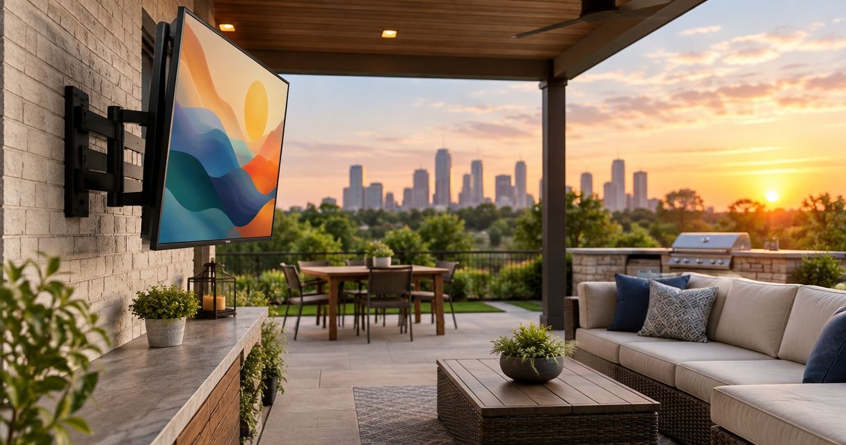 Best outdoor TV mounts for Houston patios in 2026