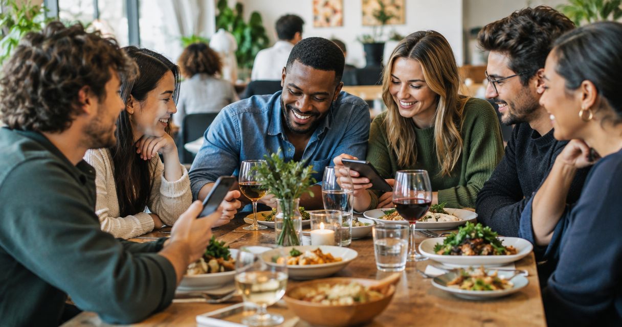 Can you split the bill for a large group dinner?