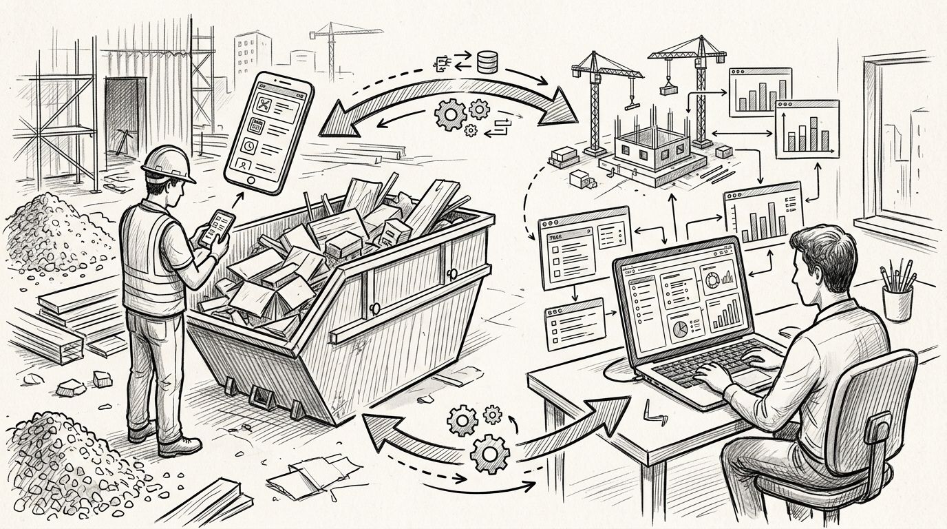 How to connect dumpster scheduling to Procore