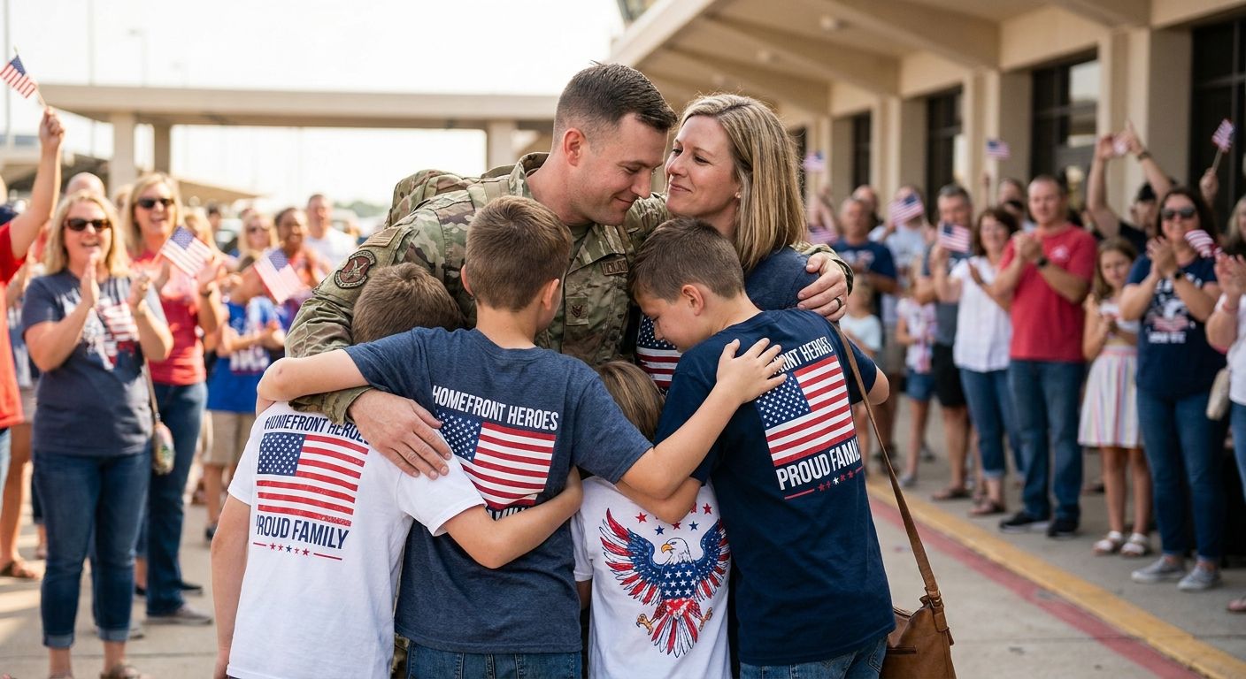 Best patriotic tees for military homecoming celebrations