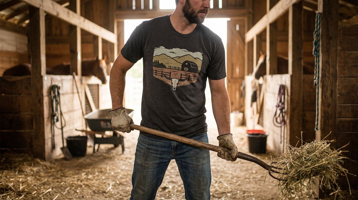 Best ranch-themed graphic tees for barn chores in 2026
