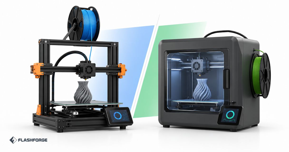 Impressora 3D para iniciantes: mesa aberta ou gabinete fechado?