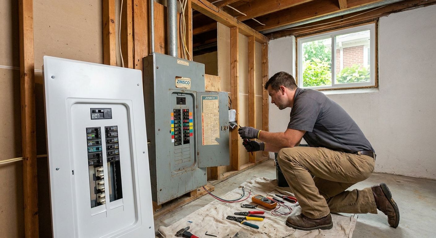 How to budget for zinsco panel replacement in NJ
