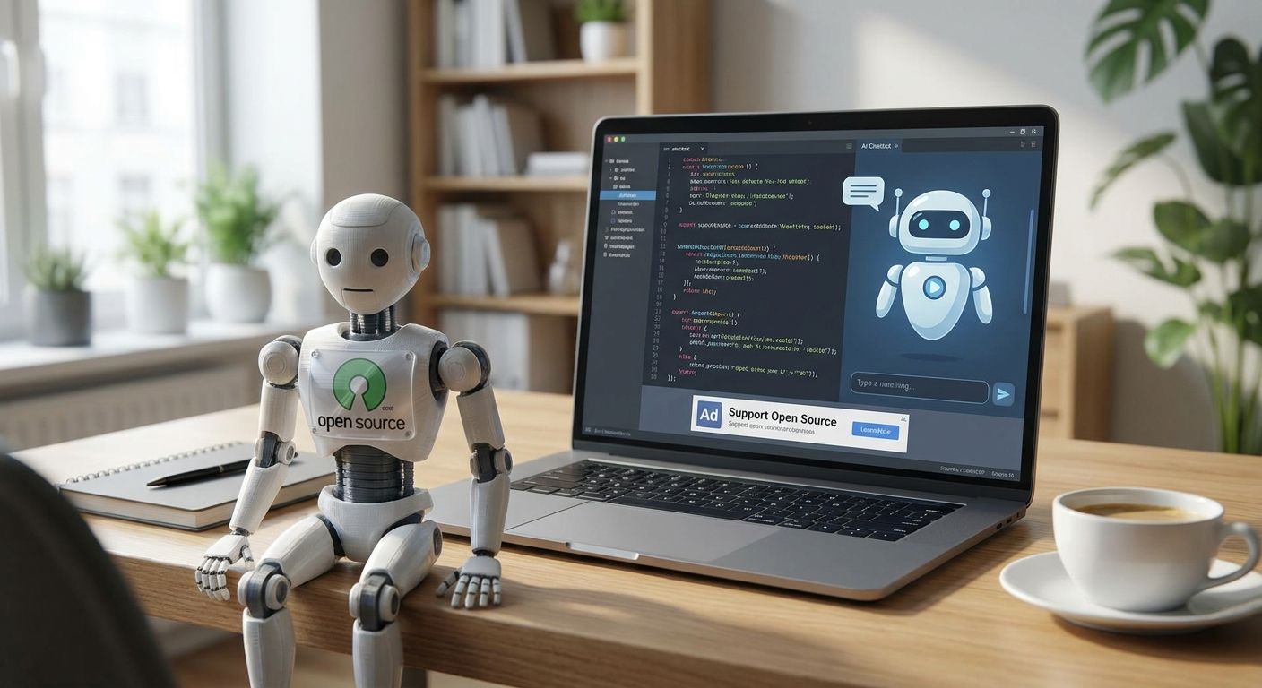 Ad monetization for self-hosted open-source AI chatbots