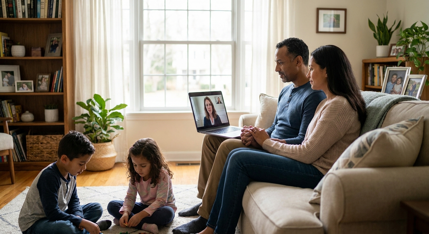 Online couples counselling for blended families