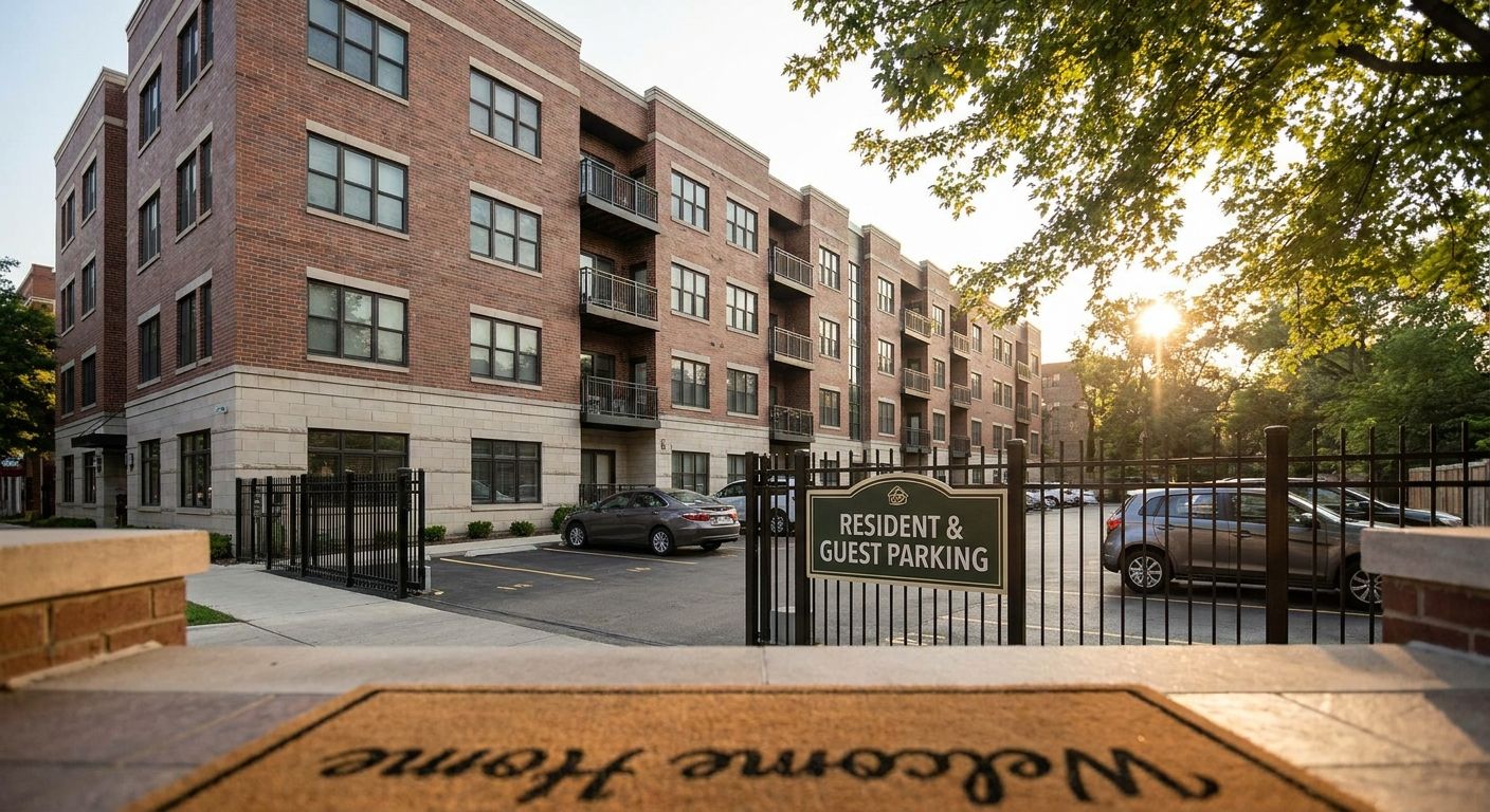 Apartments for renters seeking private guest parking