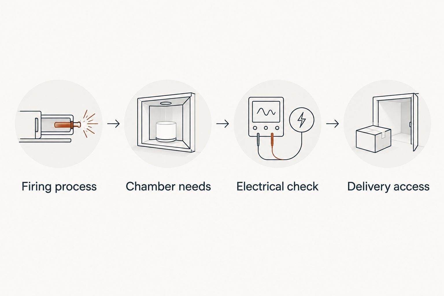 Four checks for selecting a kiln, from firing process through delivery access