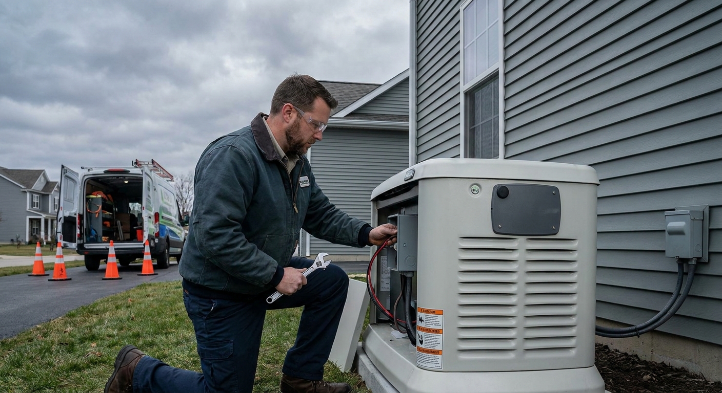 Home generator installation for hurricane season