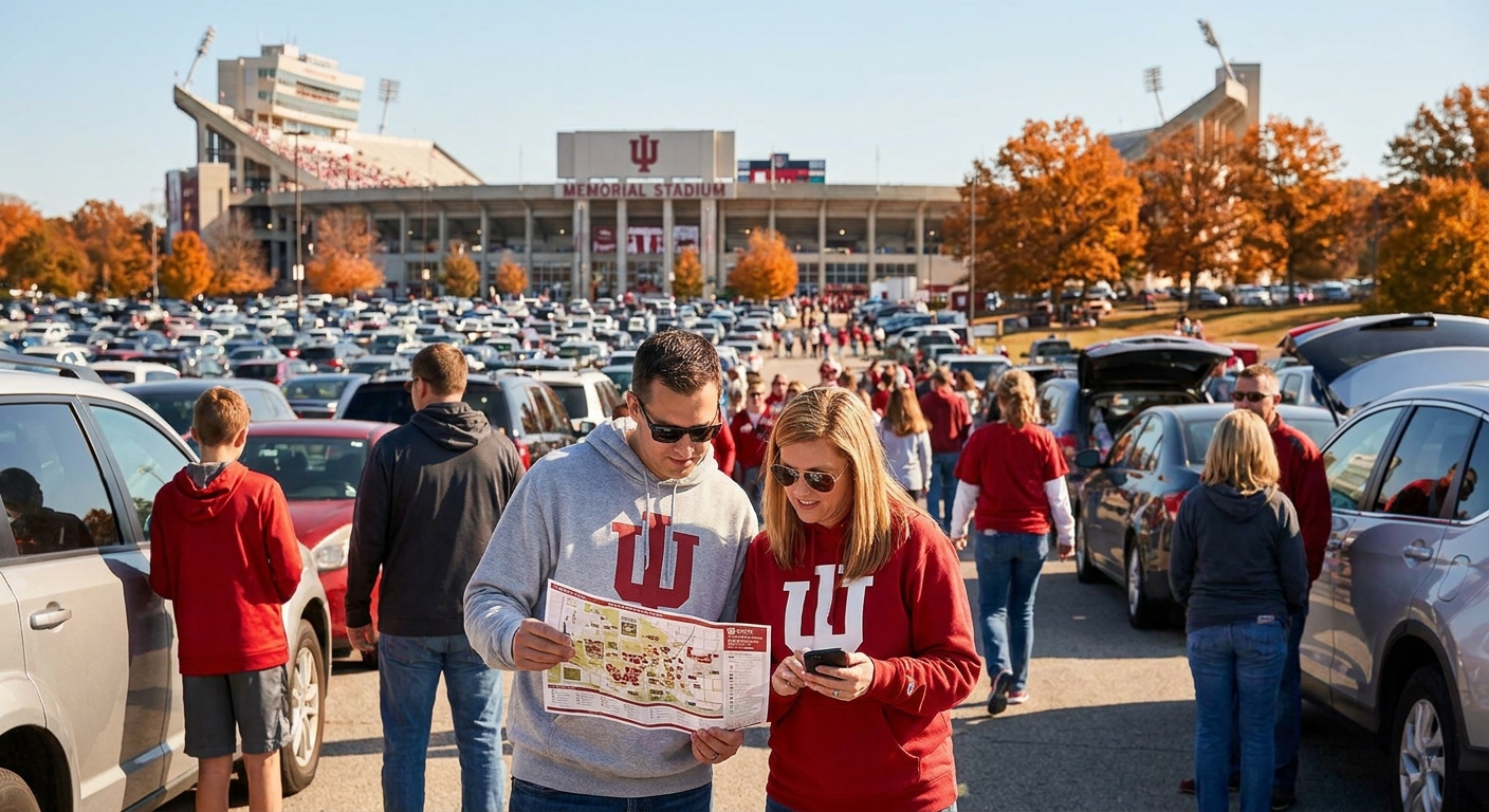 How to plan parking for IU football parents weekend