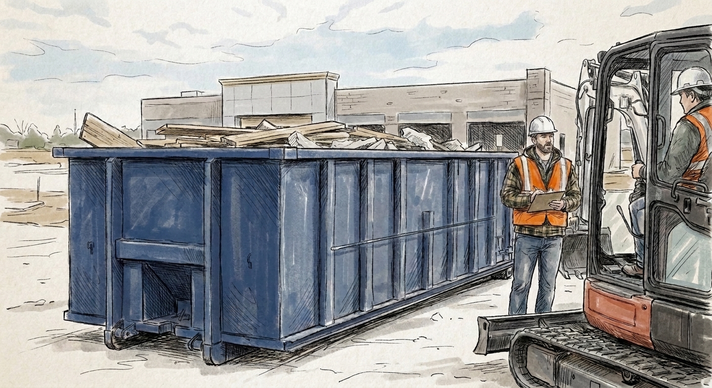Construction dumpster rental for general contractors