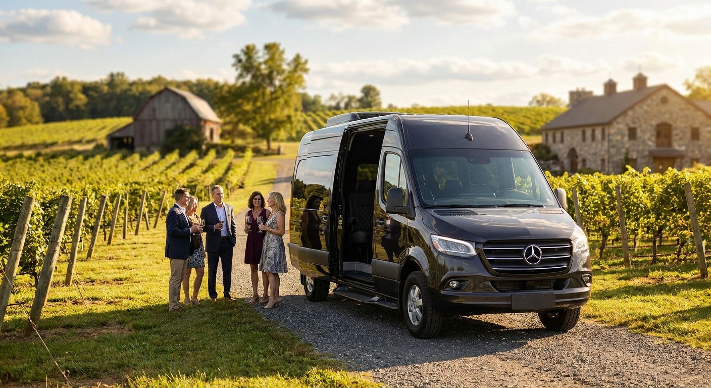 Wine tour transportation for New Jersey vineyards