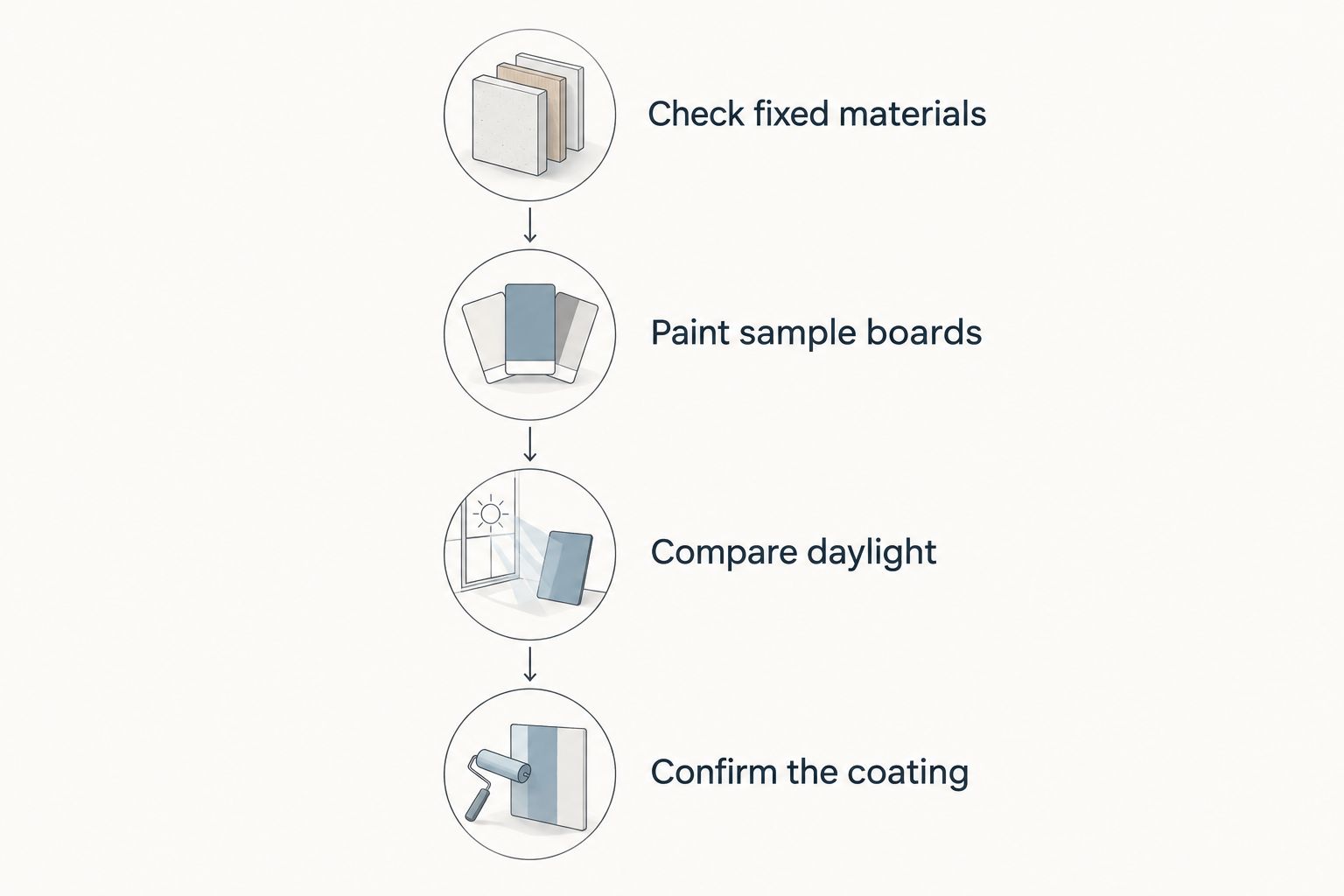 Four steps for checking an exterior paint color before committing