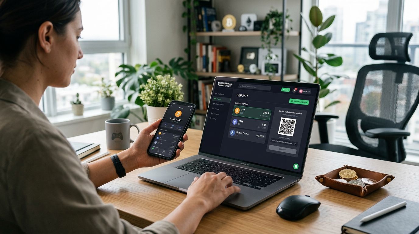 Sweepstakes casino wallets that support crypto deposits