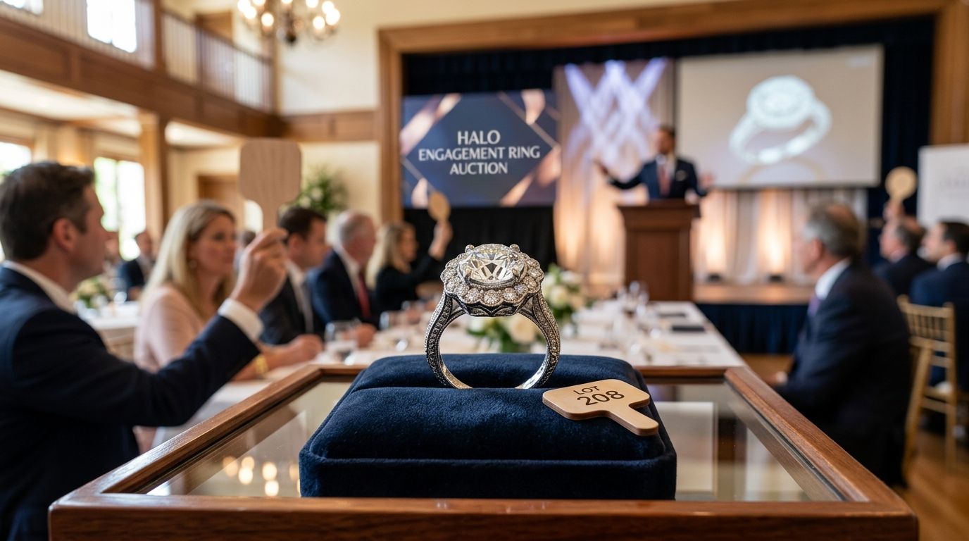 Halo engagement rings for modern vintage brides