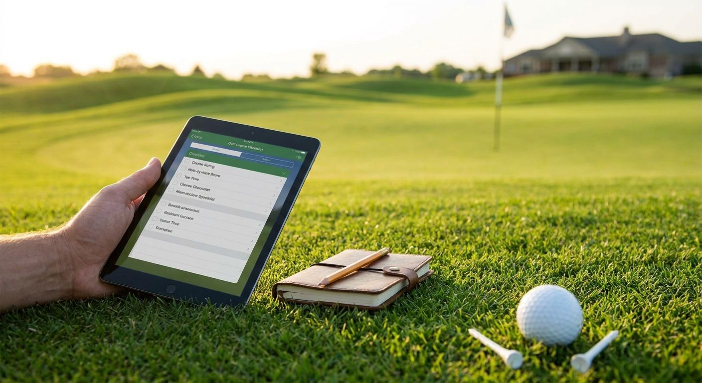 Best golf course checklist trackers in 2026