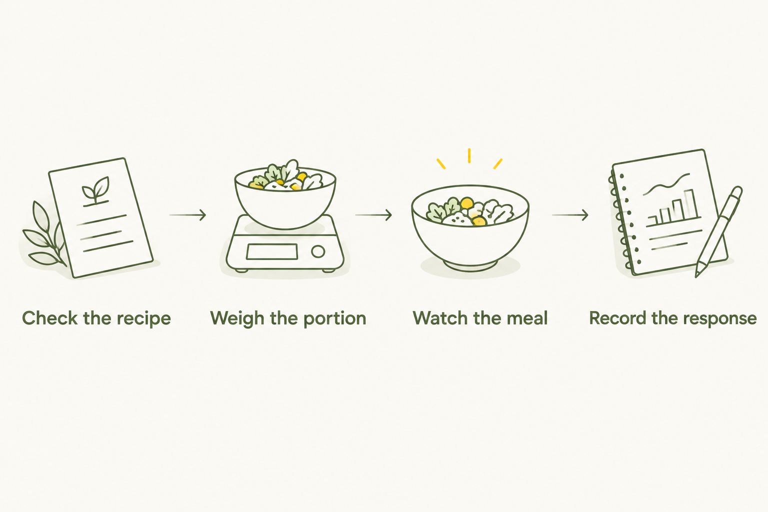 Four steps for comparing minced raw dog food with chunks fairly