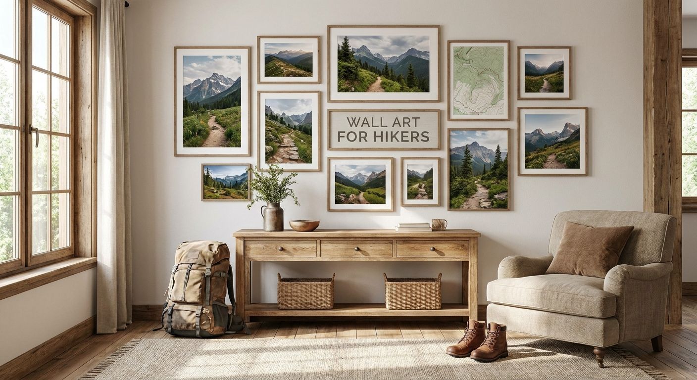 Wall art for hikers and mountain lovers