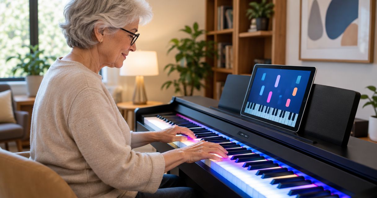 LED piano learning for seniors: complete 2026 guide