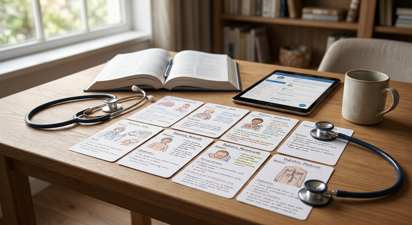 Pediatrics flashcards for Residência Médica prep